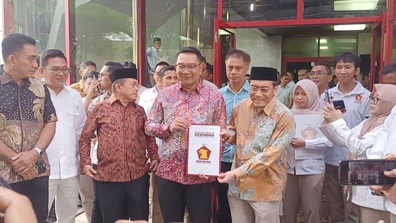 Ridwan Kamil dan Suswono Daftar Pilgub Jakarta 28 Agustus ke KPUD