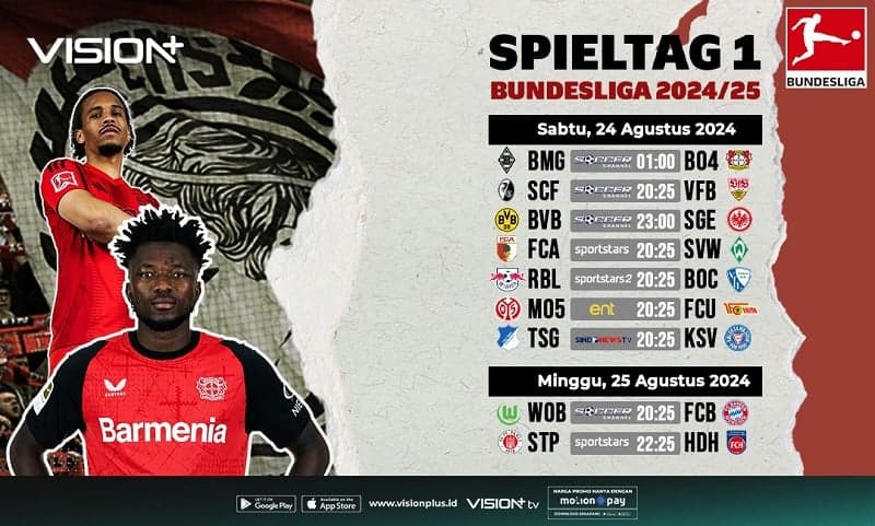 Jadwal dan Link Live Streaming Bundesliga Minggu Ini: Bayern Munchen Vs Wolfsburg Jadwal dan Link Live Streaming Bundesliga Minggu Ini: Bayern Munchen Vs Wolfsburg