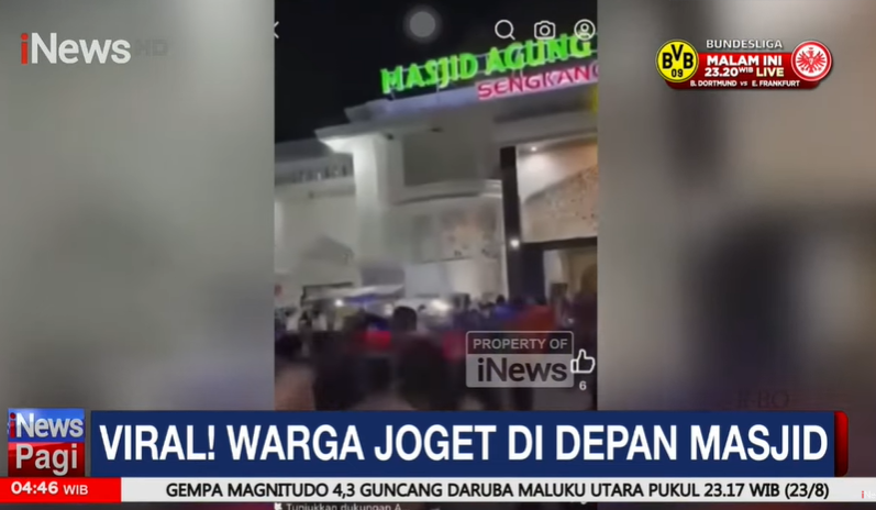 Viral Aksi Joget di Depan Masjid Sulsel 