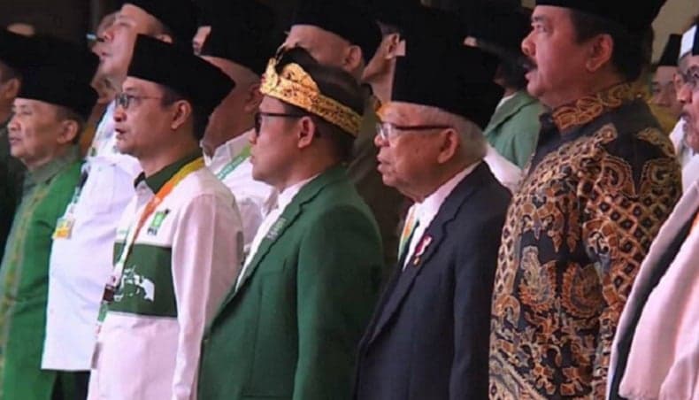 Wapres Ma'ruf Amin Hadiri Muktamar PKB di Bali, Disambut Salawat Badar