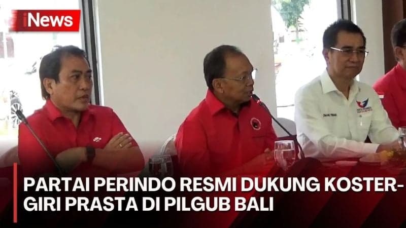 Jelang Pendaftaran Cakada Bali, Wayan Koster dan Nyoman Giri Prasta Dapat Dukungan Partai Perindo