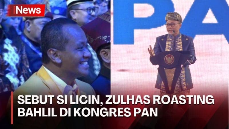 Zulhas Roasting Bahlil Lahadalia Depan Jokowi di Kongres PAN: Semua Diolah Pak, Hati-hati 