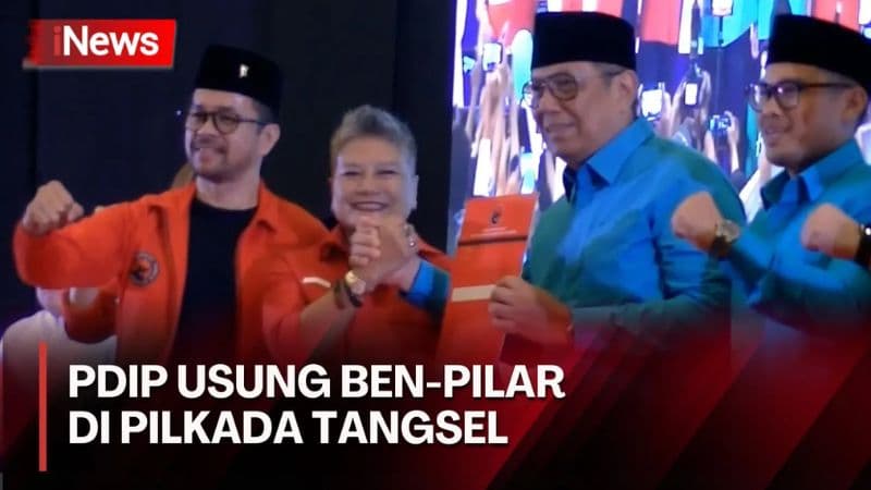 Tantang  Duet Ariza-Marshel, PDIP Usung Ben-Pilar di Pilkada Tangsel 2024