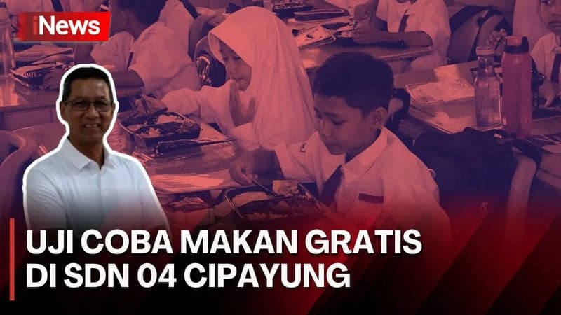 Pemprov DKI Uji Coba Makan Siang Bergizi di SDN 04 Cipayung Jakarta Timur