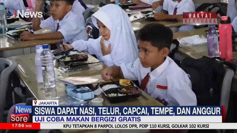 Uji Coba Makan Bergizi Gratis di SDN Cipayung 04