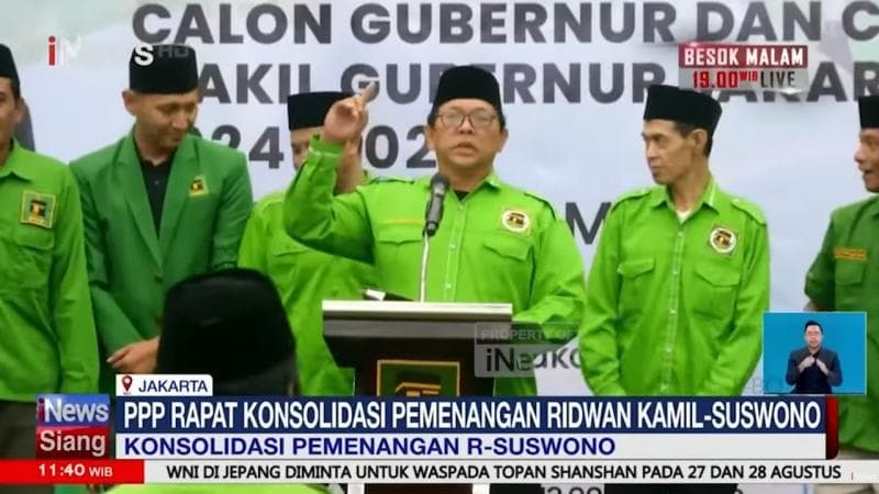 PPP Rapat Konsolidasi Pemenangan Ridwan Kamil-Suswono di Pilkada Jakarta