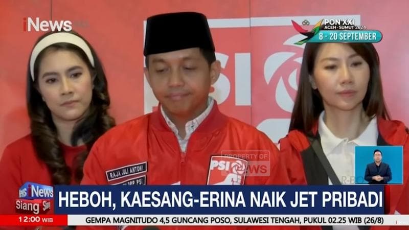 PSI Ogah Berkomentar Soal Gaya Hedon Kaesang dan Erina Gudono