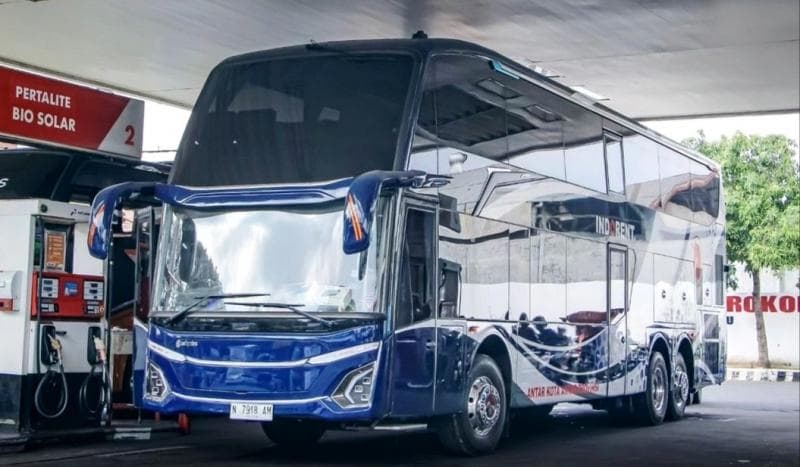 PO Unicorn Indorent Rilis 3 Unit Bus Double Decker Garapan Adiputro, Begini Penampakannya