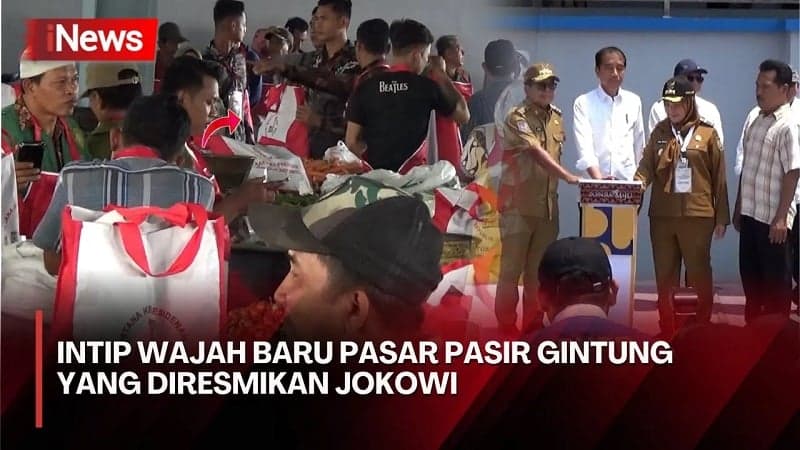 Presiden Jokowi Resmikan Pasar Pasir Gintung, Telan Biaya Capai Rp38 Miliar