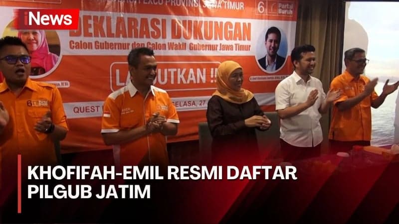 Khofifah-Emil Resmi Daftar Pilgub Jatim, PKB dan PDIP ke Mana?