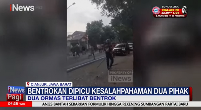 Viral Dua Ormas di Cianjur Terlibat Bentrok, 3 Orang Luka Parah