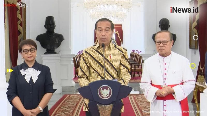 Presiden Jokowi Sambut Hangat Kunjungan Paus Fransiskus di Indonesia