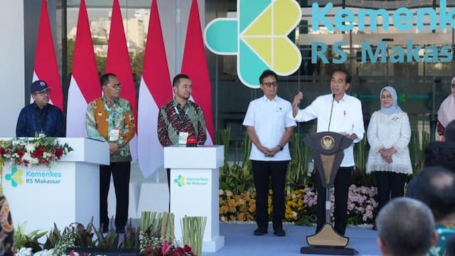 Jokowi Resmikan Rumah Sakit Terbesar di Indonesia Timur Senilai Rp1,56 Triliun