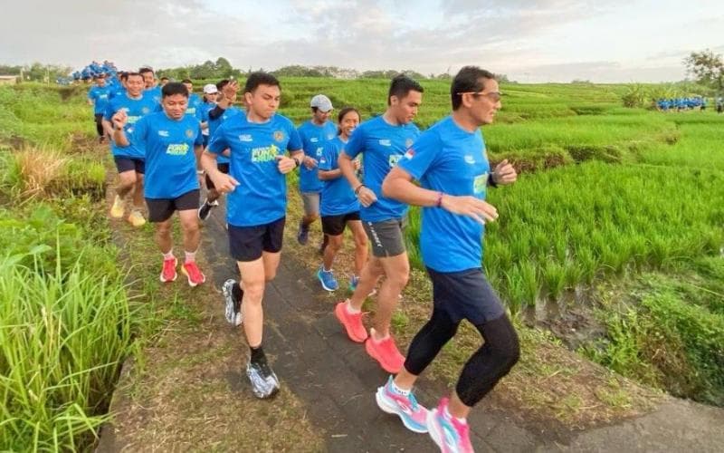 Sandiaga Uno Sebut Alas Kedaton Fun Run 2024 Perkuat Potensi Sports Tourism di Tabanan