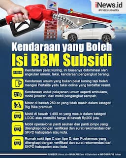 Infografis Daftar Kendaraan Boleh Isi Bahan Bakar Subsidi