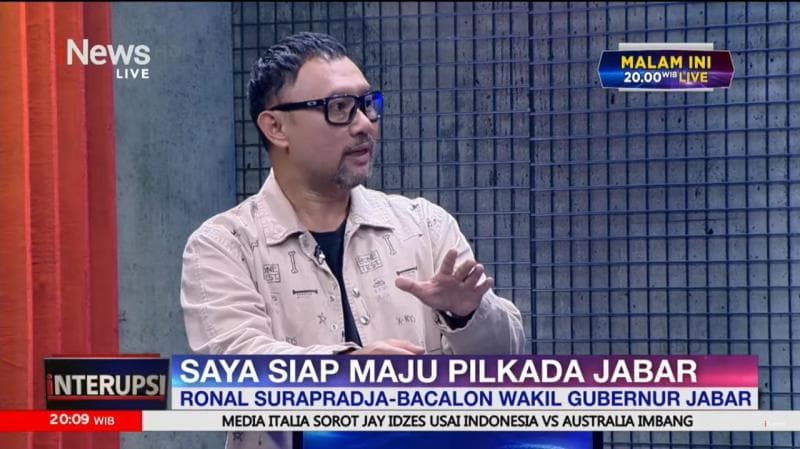 Cerita Ronal Surapradja Siapkan Diri Jadi Cawalkot, tapi Malah Diminta Maju Pilgub 