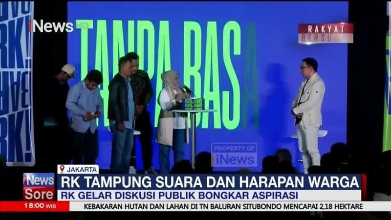 Gelar Diskusi Publik Bongkar Aspirasi, RK Tampung Suara dan Harapan Warga