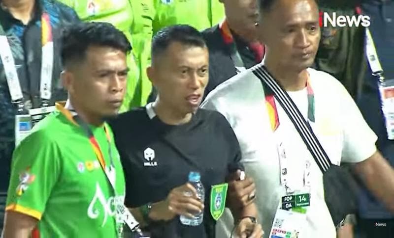 Detik-Detik Pemukulan Wasit Laga Aceh Vs Sulteng di PON 2024, Sempat Tak Sadarkan Diri