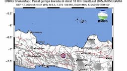 Gempa Hari Ini Magnitudo 3,0 Guncang Banjarnegara, Dirasakan Skala II MMI