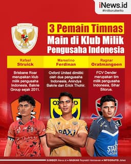 Infografis 3 Pemain Timnas Main di Klub Milik Pengusaha Indonesia