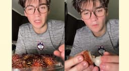 Viral Bule Pertama Kali Makan Rambutan Sama Bijinya, Netizen: Jadi Renyah Banget