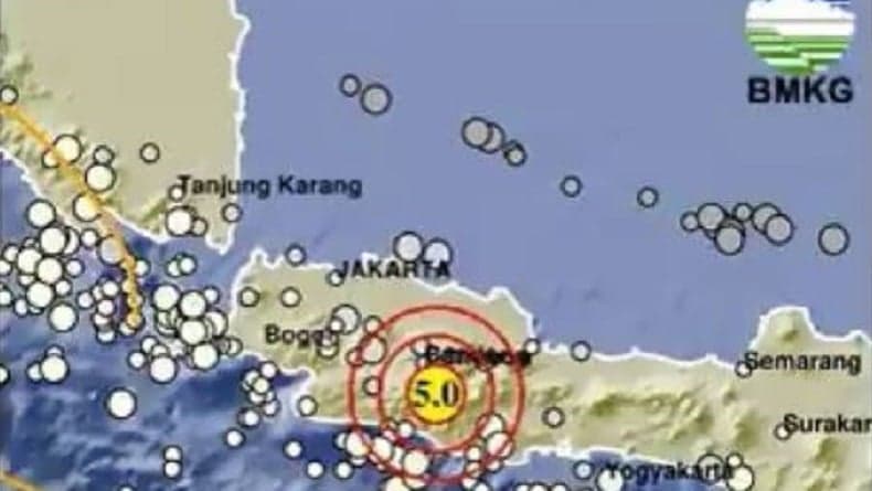 Gempa Bandung M5, BMKG Catat 5 Kali Gempa Susulan Beruntun