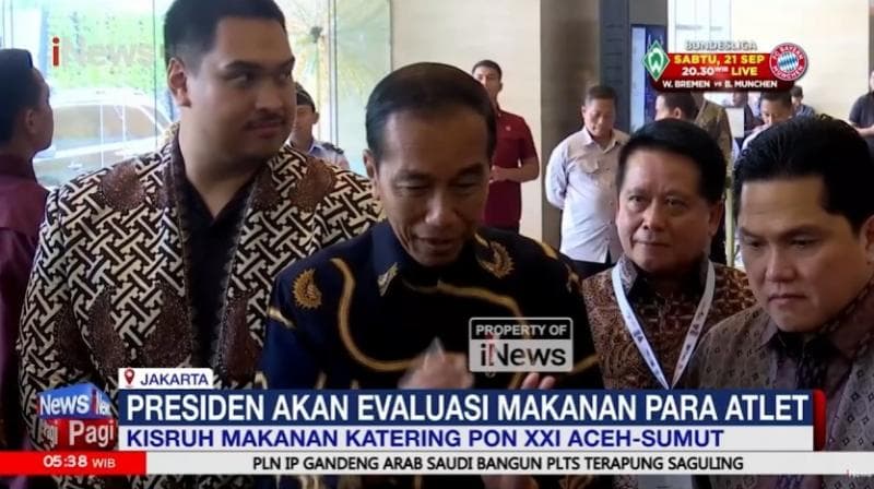 Kisruh Makanan Katering PON XXI Aceh-Sumut, Presiden Jokowi Buka Suara