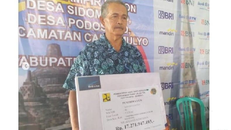 Viral Petani di Magelang Kaya Mendadak, Dapat Uang Ganti Rugi Rp17,6 Miliar dari Proyek Tol