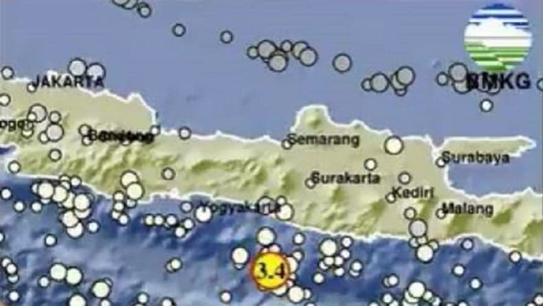 Gempa Hari Ini Magnitudo 3,4 Guncang Gunungkidul DIY