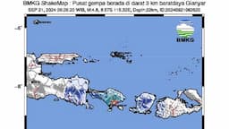 Gempa Hari Ini M4,8 Guncang Gianyar Bali, Terasa hingga Lombok Barat NTB