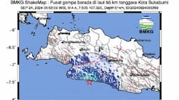 Gempa Hari Ini M4,4 Guncang Sukabumi, Terasa di Cianjur hingga Bayah Lebak