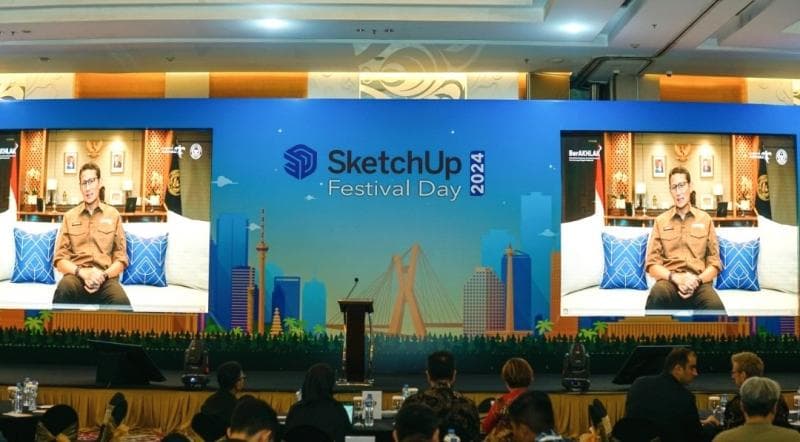 Dukung SketchUp Festival Day, Menparekraf: Ajang Kolaborasi Desainer dan Pelaku Usaha