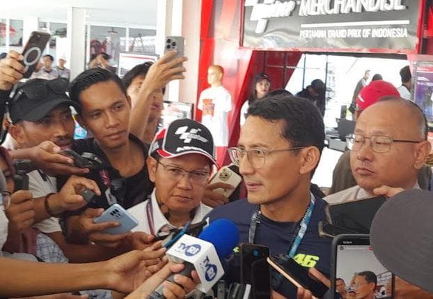 Sandiaga Uno Sebut Pembalap MotoGP dan Pemilik Dorna Puas dengan Sirkuit Mandalika