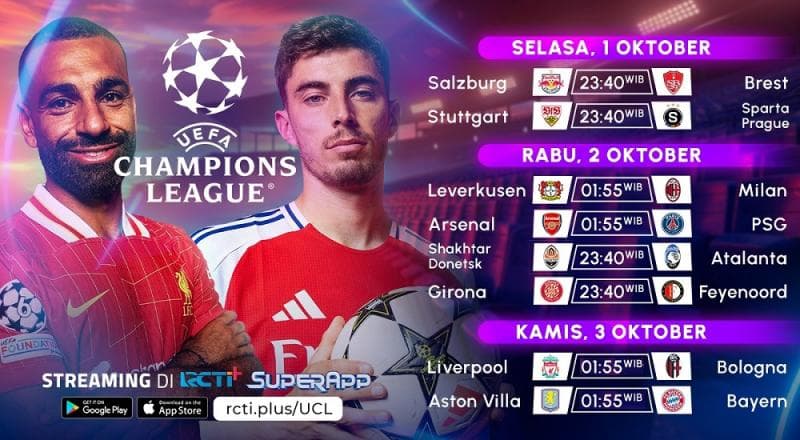 Link Live Streaming Arsenal Vs PSG di Liga Champions Dini Hari Nanti