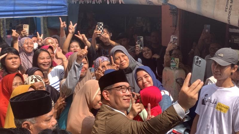 Ridwan Kamil Disambut Teriakan Emak-emak saat Blusukan ke Jakut