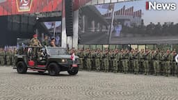 Pasukan Berbaris dan Pesawat Beratraksi Hiasi Gladi Bersih HUT ke-79 TNI di Monas