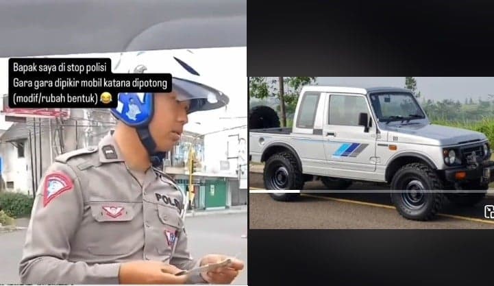 Viral Jimny Caribian Dihentikan Polisi Dikira Mobil Modifikasi, Netizen: Tinggal Tanya Google