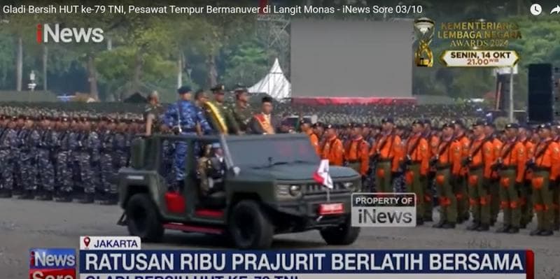 Momen Gladi Bersih HUT ke-79 TNI di Monas