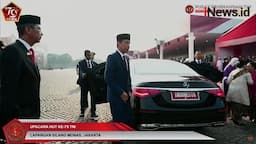 Ditemani Jan Ethes, Jokowi Tiba di Monas Hadiri HUT ke-79 TNI 