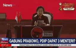 Kader PDIP Tunggu Titah Megawati soal Jatah 3 Menteri di Kabinet Prabowo