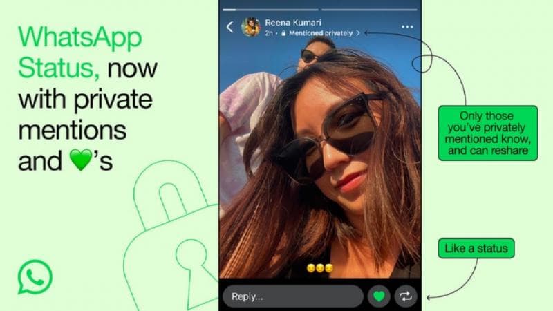 Pengguna Status WhatsApp Kini Bisa Private Mention, Ini Bedanya dengan Instagram