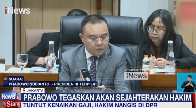 Momen Prabowo Nyatakan Komitmen Tingkatkan Kesejahteraan Hakim saat Ditelepon Dasco