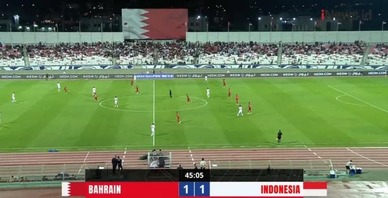 Highlight Kualifikasi Piala Dunia 2026 Zona Asia: Timnas Indonesia Dipaksa Bermain Imbang 2-2 Lawan Bahrain