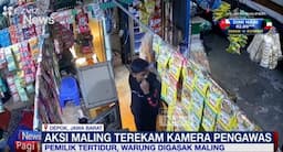 Aksi Maling Warung di Depok Terekam CCTV, Korban Tertidur Lupa Kunci Pintu