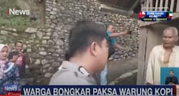 Emak-Emak Bongkar Paksa Warung Kopi Esek-Esek di Padang