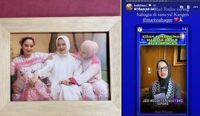 Bella Fawzi Ungkap Rindu di Hari Ulang Tahun Marissa Haque: Happy Milad Ibuku Sayang