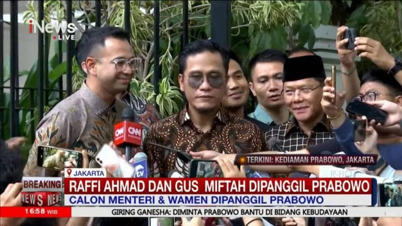 Daftar Artis Datangi Rumah Prabowo, Raffi Ahmad hingga Yovie Widianto OTW Jadi Menteri?