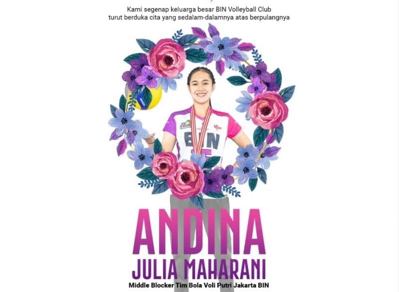 Kabar Duka! Atlet Voli Cantik Indonesia Andina Julia Maharani Meninggal Dunia Kabar Duka! Atlet Voli Cantik Indonesia Andina Julia Maharani Meninggal Dunia