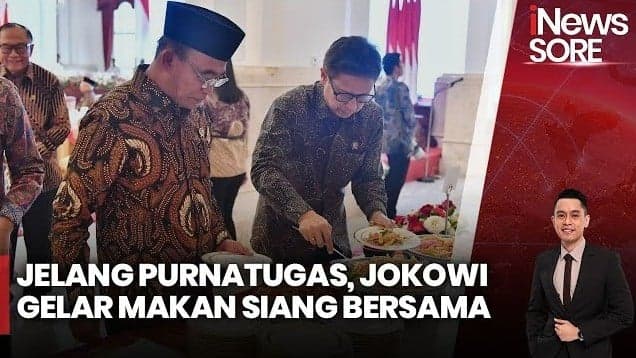 Momen Makan Siang Jokowi dengan Para Menteri di Istana Negara