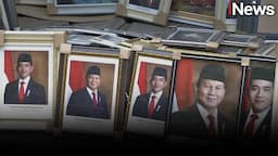 Jelang Pelantikan Presiden Terpilih, Bingkai Foto Prabowo-Gibran Laris Terjual